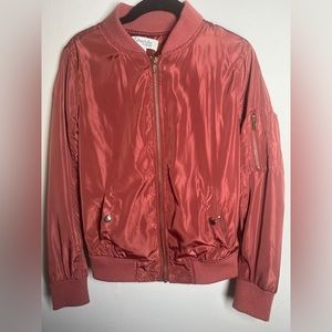 Charlotte Russe Rusty Rose Bomber Jacket !